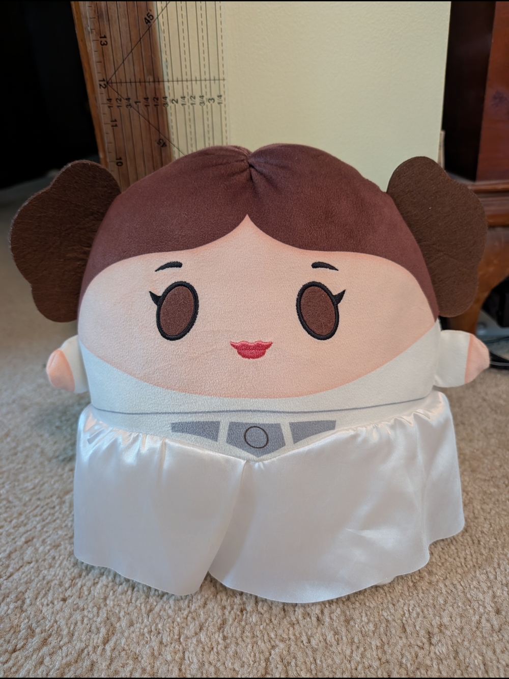 Mattel Princess Plush Doll in Brown, White, Pink and Red